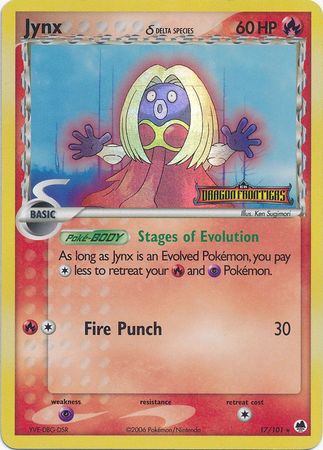 Jynx (17/101) (Delta Species) (Stamped) [EX: Dragon Frontiers] - Comfy Hobbies
