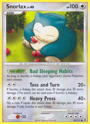 Snorlax (81/111) [Platinum: Rising Rivals] - Comfy Hobbies