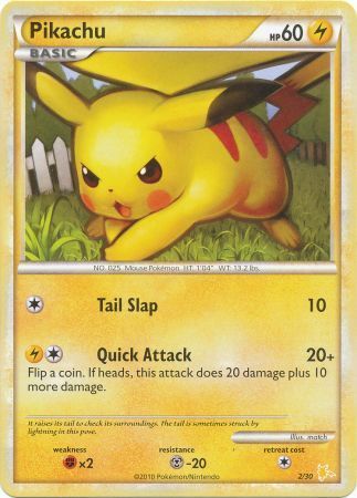 Pikachu (2/30) [HeartGold & SoulSilver: Trainer Kit - Raichu] - Comfy Hobbies