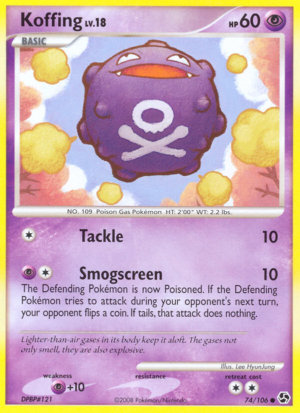 Koffing (74/106) [Diamond & Pearl: Great Encounters] - Comfy Hobbies