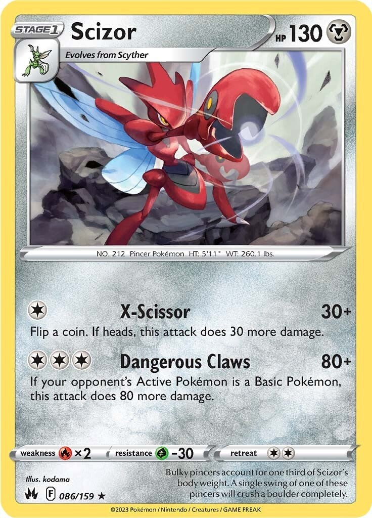 Scizor (086/159) [Sword & Shield: Crown Zenith] - Comfy Hobbies