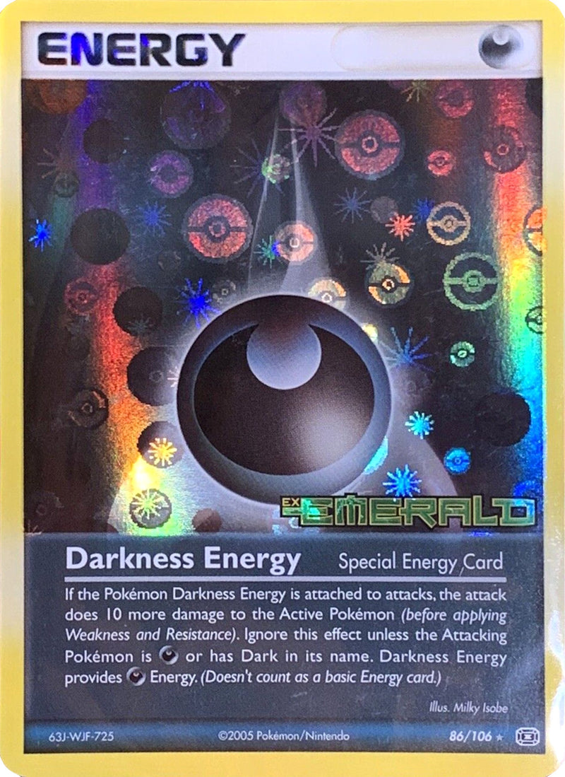 Darkness Energy (86/106) (Stamped) [EX: Emerald] - Comfy Hobbies