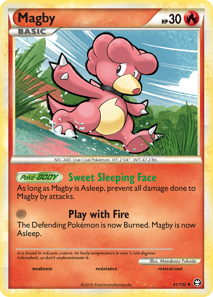 Magby (41/102) [HeartGold & SoulSilver: Triumphant] - Comfy Hobbies