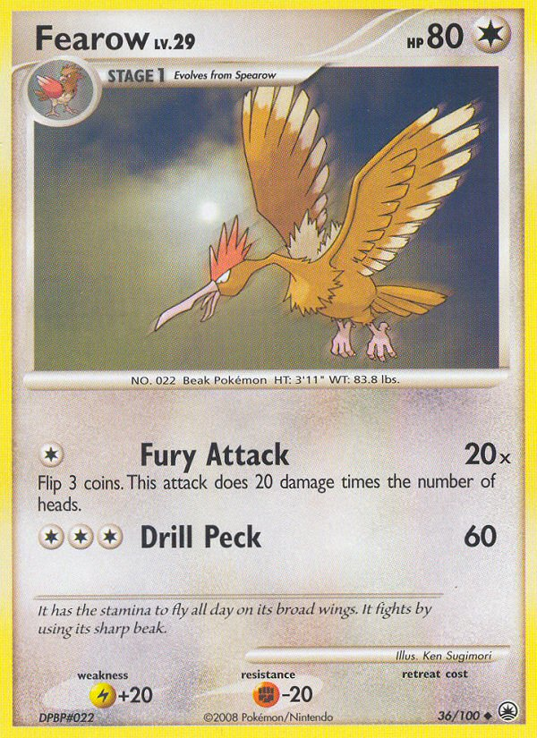 Fearow (36/100) [Diamond & Pearl: Majestic Dawn] - Comfy Hobbies
