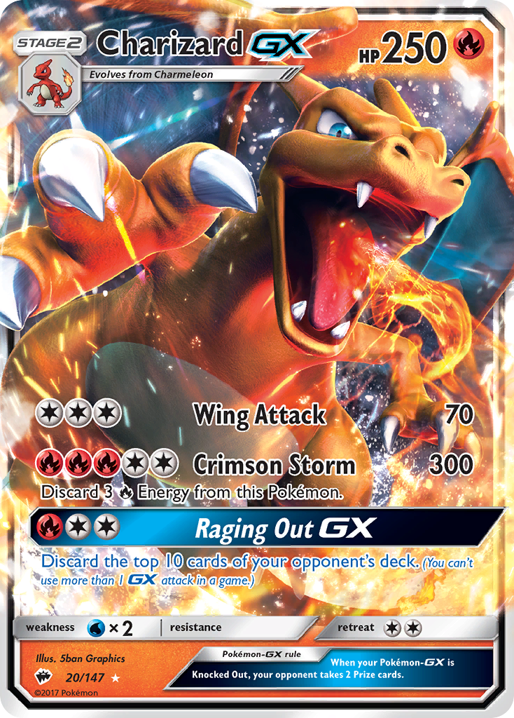 Charizard GX (20/147) [Sun & Moon: Burning Shadows] - Comfy Hobbies