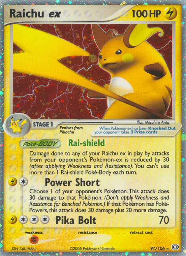 Raichu ex (97/106) [EX: Emerald] - Comfy Hobbies
