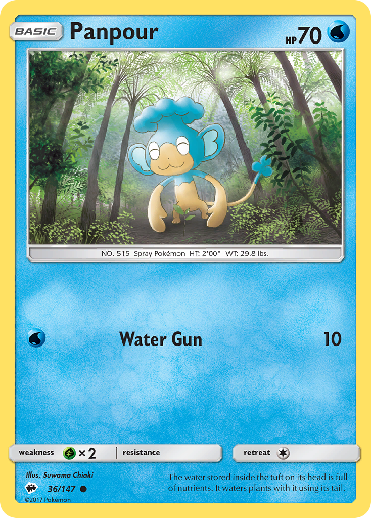 Panpour (36/147) [Sun & Moon: Burning Shadows] - Comfy Hobbies