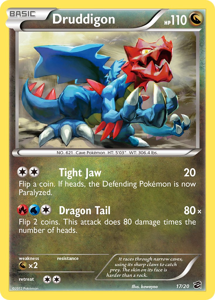 Druddigon (17/20) (Blister Exclusive) [Black & White: Dragon Vault] - Comfy Hobbies