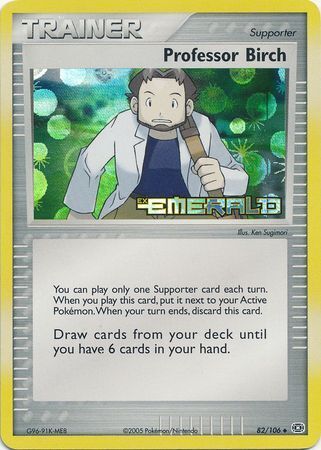 Professor Birch (82/106) (Stamped) [EX: Emerald] - Comfy Hobbies