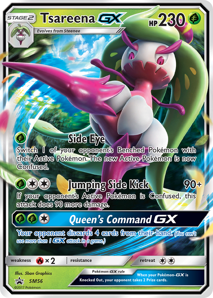 Tsareena GX (SM56) [Sun & Moon: Black Star Promos] - Comfy Hobbies