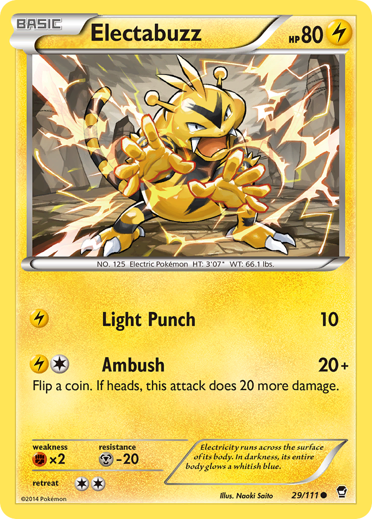 Electabuzz (29/111) [XY: Furious Fists] - Comfy Hobbies