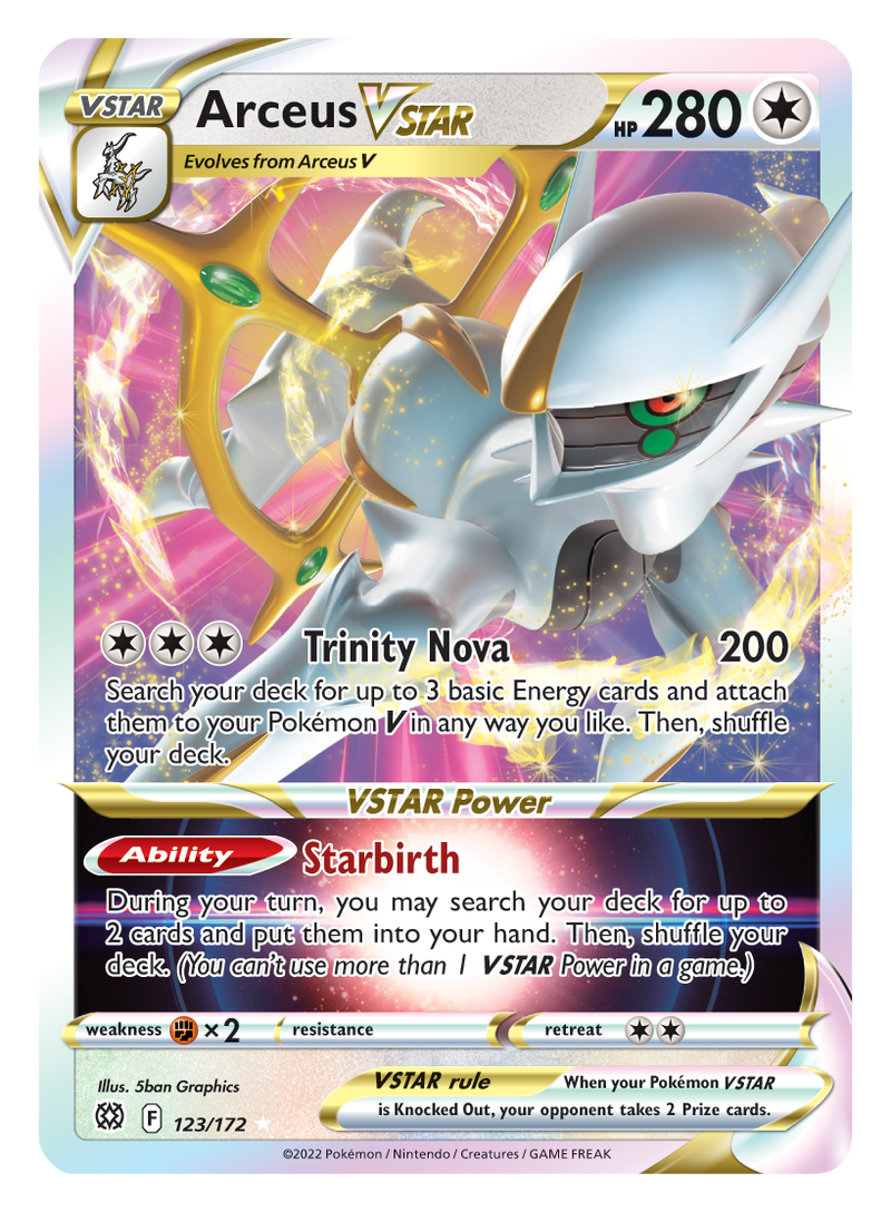 Arceus VSTAR (123/172) [Sword & Shield: Brilliant Stars] - Comfy Hobbies