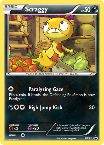 Scraggy (BW25) [Black & White: Black Star Promos] - Comfy Hobbies