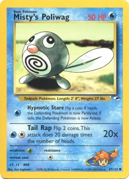 Misty's Poliwag (87/132) [Gym Heroes Unlimited] - Comfy Hobbies