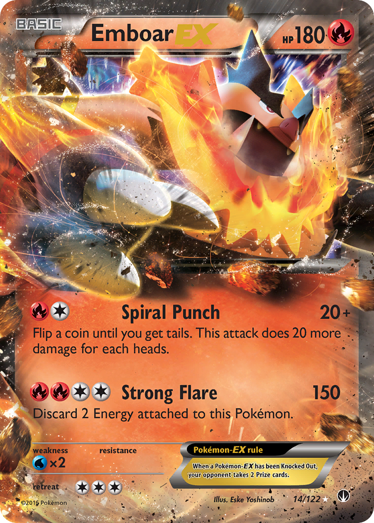Emboar EX (14/122) [XY: BREAKpoint] - Comfy Hobbies