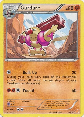 Gurdurr (14/30) [Black & White: Trainer Kit - Excadrill] - Comfy Hobbies