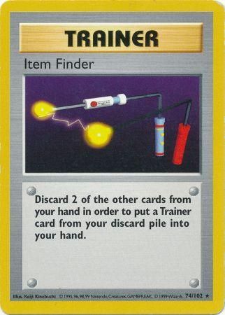 Item Finder (74/102) [Base Set Shadowless Unlimited] - Comfy Hobbies
