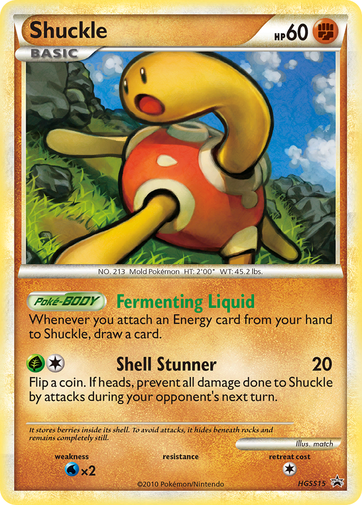 Shuckle (HGSS15) [HeartGold & SoulSilver: Black Star Promos] - Comfy Hobbies