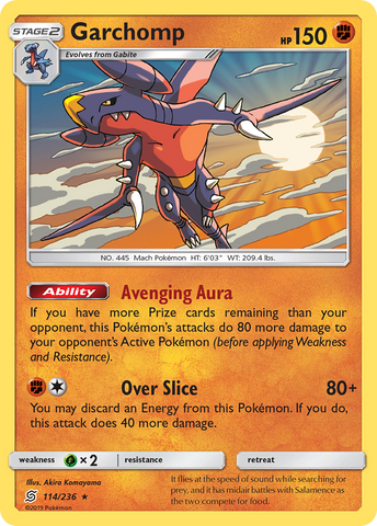 Garchomp (114/236) [Sun & Moon: Unified Minds] - Comfy Hobbies
