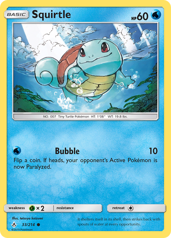 Squirtle (33/214) [Sun & Moon: Unbroken Bonds] - Comfy Hobbies