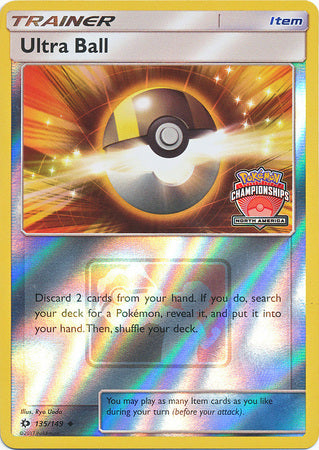 Ultra Ball (135/149) (NA Championship Promo) [Sun & Moon: Base Set] - Comfy Hobbies