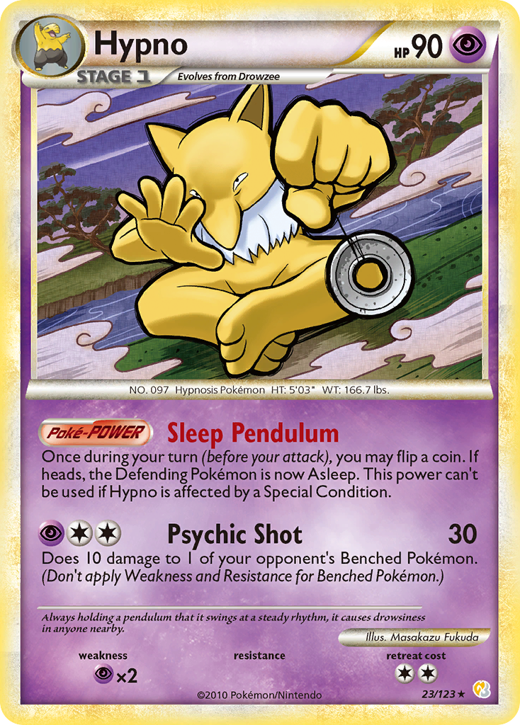 Hypno (23/123) [HeartGold & SoulSilver: Base Set] - Comfy Hobbies