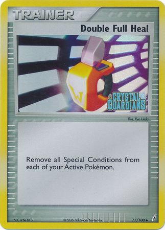 Double Full Heal (77/100) (Stamped) [EX: Crystal Guardians] - Comfy Hobbies
