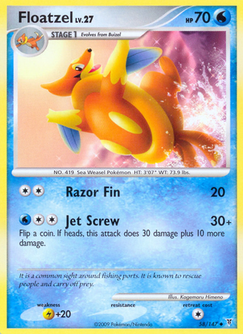 Floatzel (58/147) [Platinum: Supreme Victors] - Comfy Hobbies