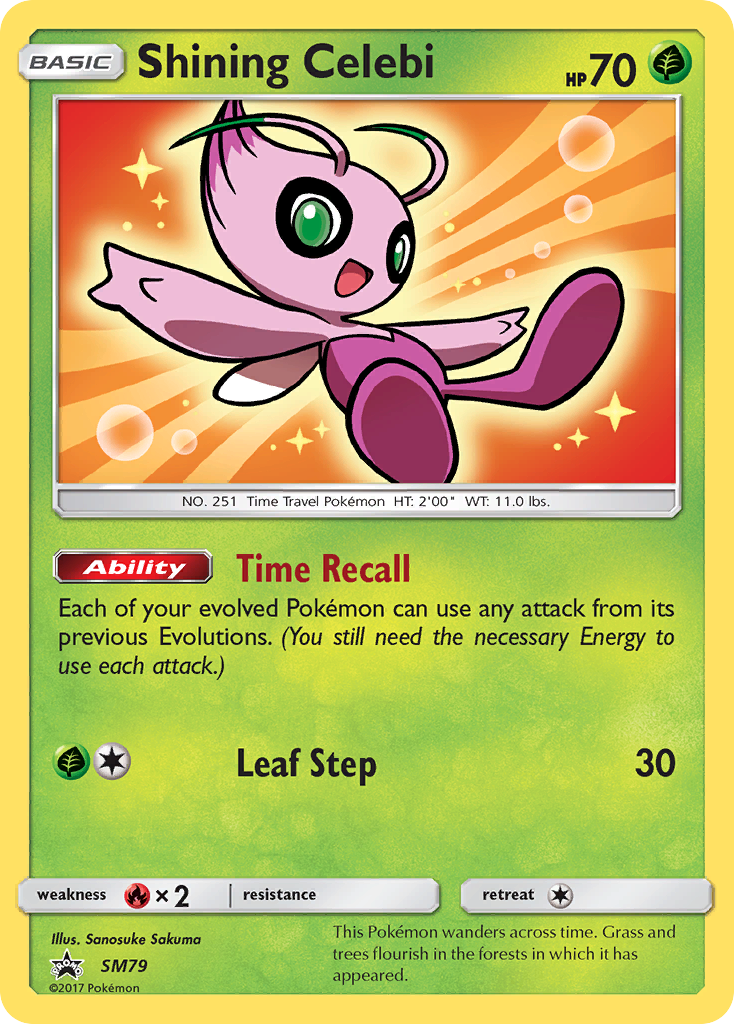 Shining Celebi (SM79) [Sun & Moon: Black Star Promos] - Comfy Hobbies