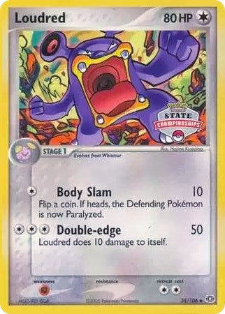 Loudred (35/106) (State Championships) [EX: Emerald] - Comfy Hobbies