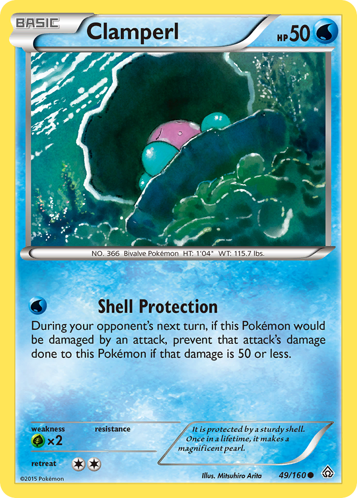 Clamperl (49/160) [XY: Primal Clash] - Comfy Hobbies