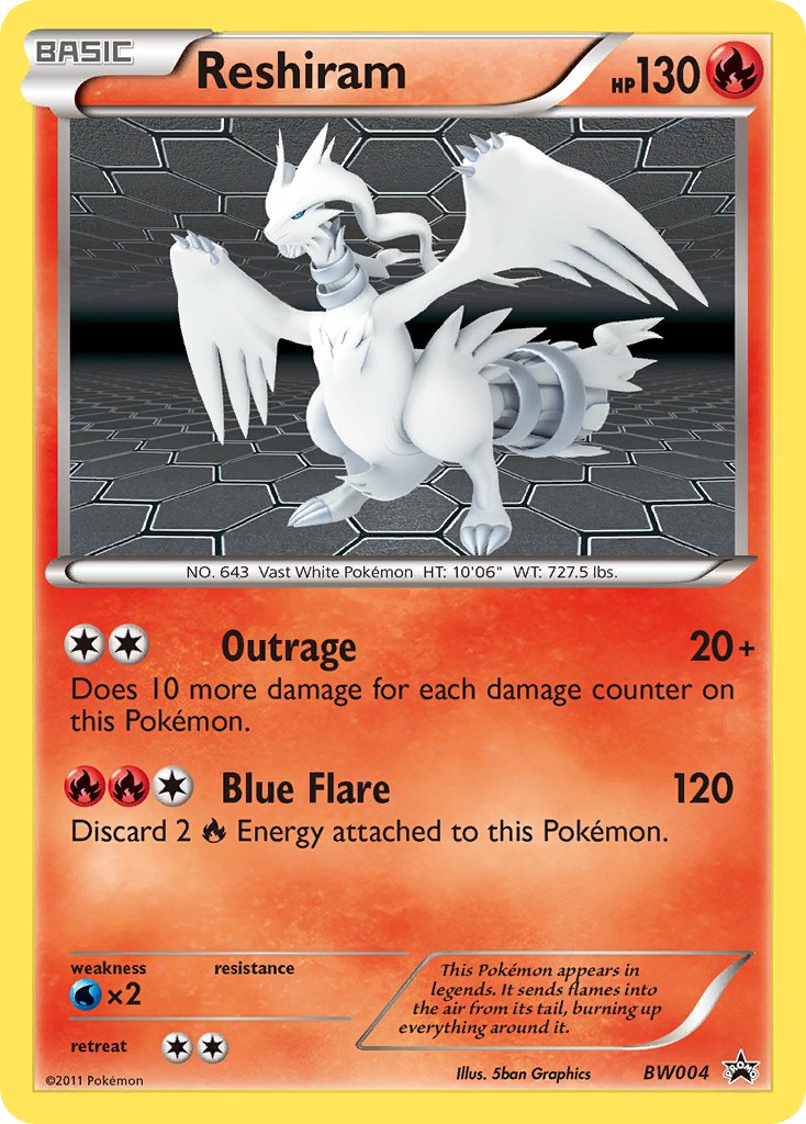 Reshiram (BW004) [Black & White: Black Star Promos] - Comfy Hobbies