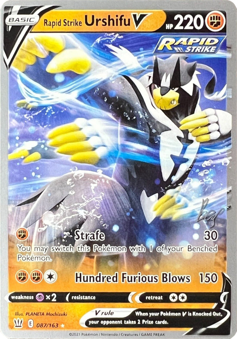 Rapid Strike Urshifu V (087/163) (Cheryl Again - Sebastian Lashmet) [World Championships 2022] - Comfy Hobbies