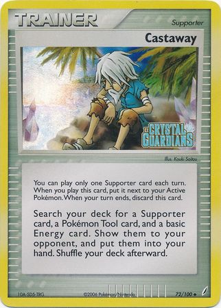 Castaway (72/100) (Stamped) [EX: Crystal Guardians] - Comfy Hobbies