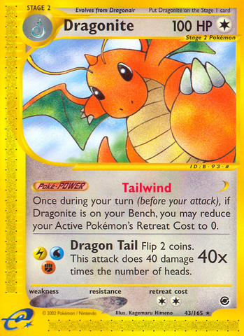 Dragonite (43/165) [Expedition: Base Set] - Comfy Hobbies