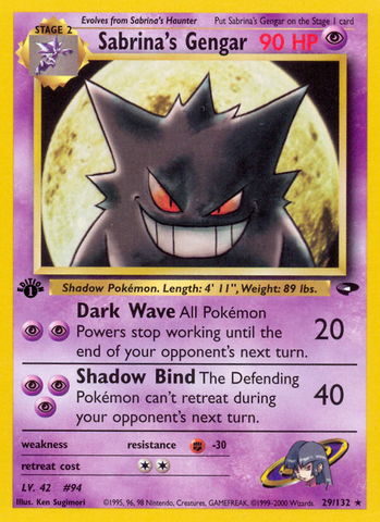 Sabrina's Gengar (29/132) [Gym Challenge 1st Edition] - Comfy Hobbies