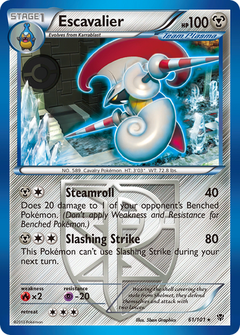 Escavalier (61/101) [Black & White: Plasma Blast] - Comfy Hobbies