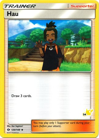 Hau (120/149) (Pikachu Stamp #54) [Battle Academy 2020] - Comfy Hobbies