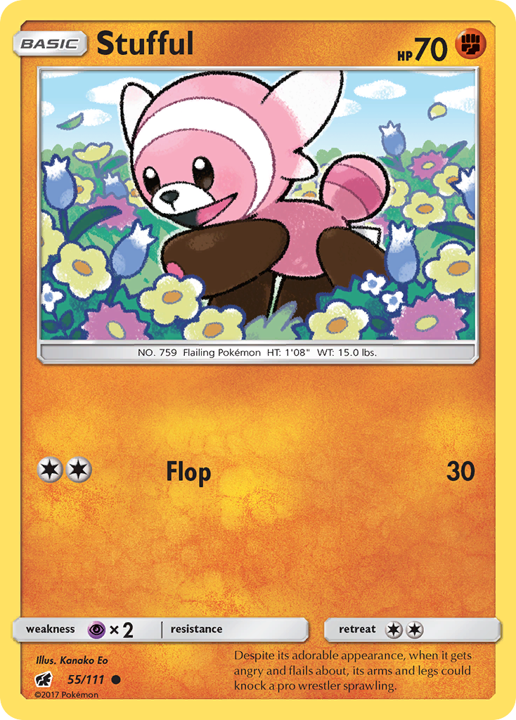 Stufful (55/111) [Sun & Moon: Crimson Invasion] - Comfy Hobbies