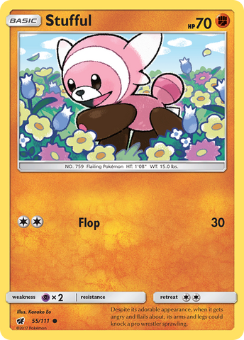 Stufful (55/111) [Sun & Moon: Crimson Invasion] - Comfy Hobbies