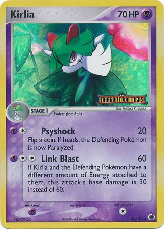 Kirlia (32/101) (Stamped) [EX: Dragon Frontiers] - Comfy Hobbies