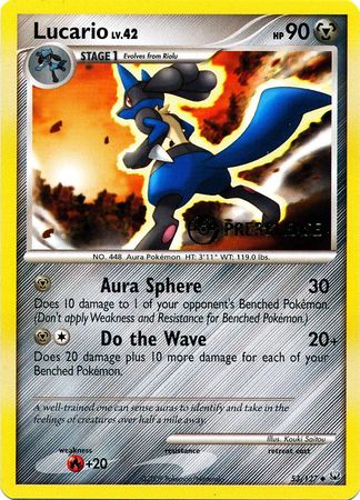 Lucario (53/127) (Prerelease Promo) [Diamond & Pearl: Black Star Promos] - Comfy Hobbies