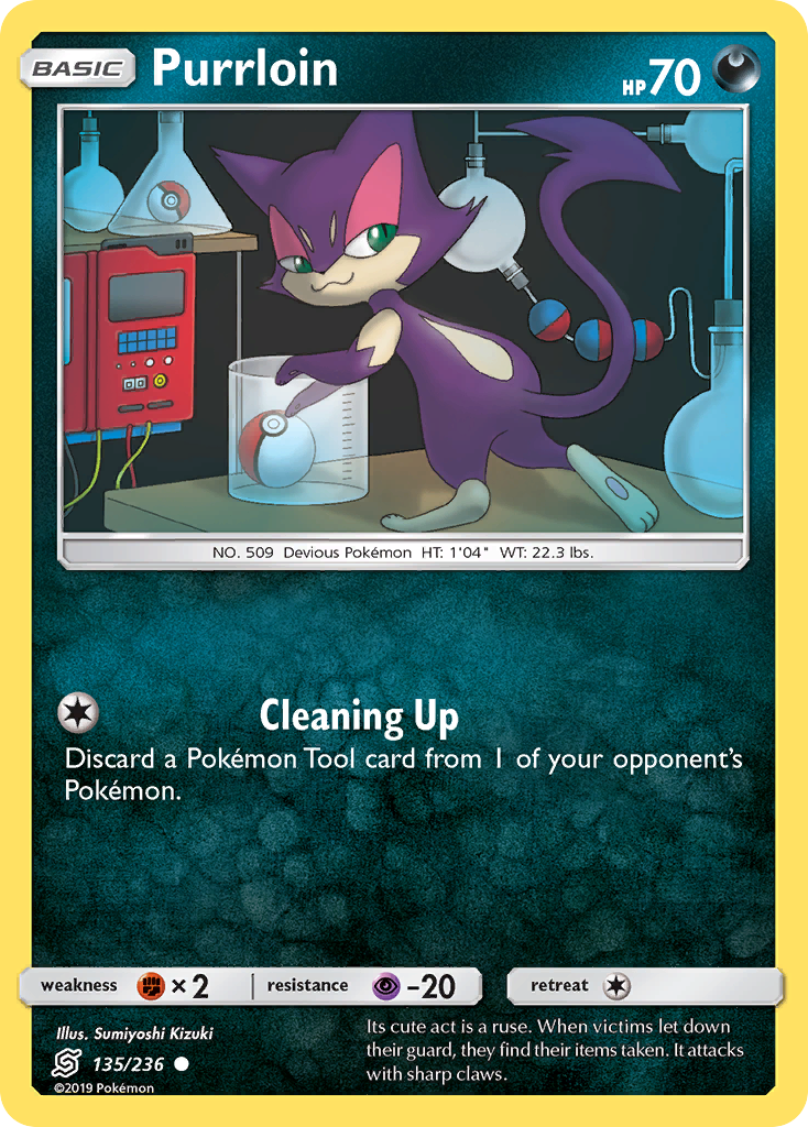 Purrloin (135/236) [Sun & Moon: Unified Minds] - Comfy Hobbies