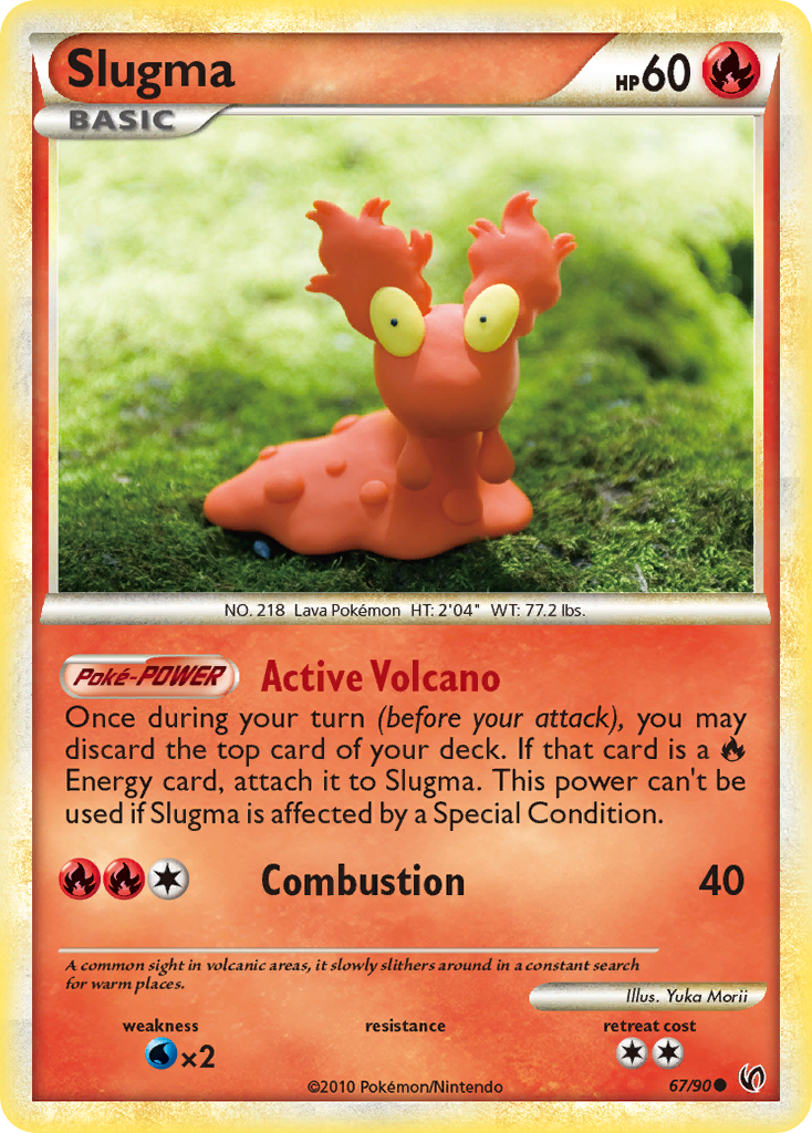 Slugma (67/90) [HeartGold & SoulSilver: Undaunted] - Comfy Hobbies