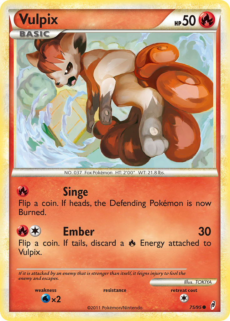 Vulpix (75/95) [HeartGold & SoulSilver: Call of Legends] - Comfy Hobbies