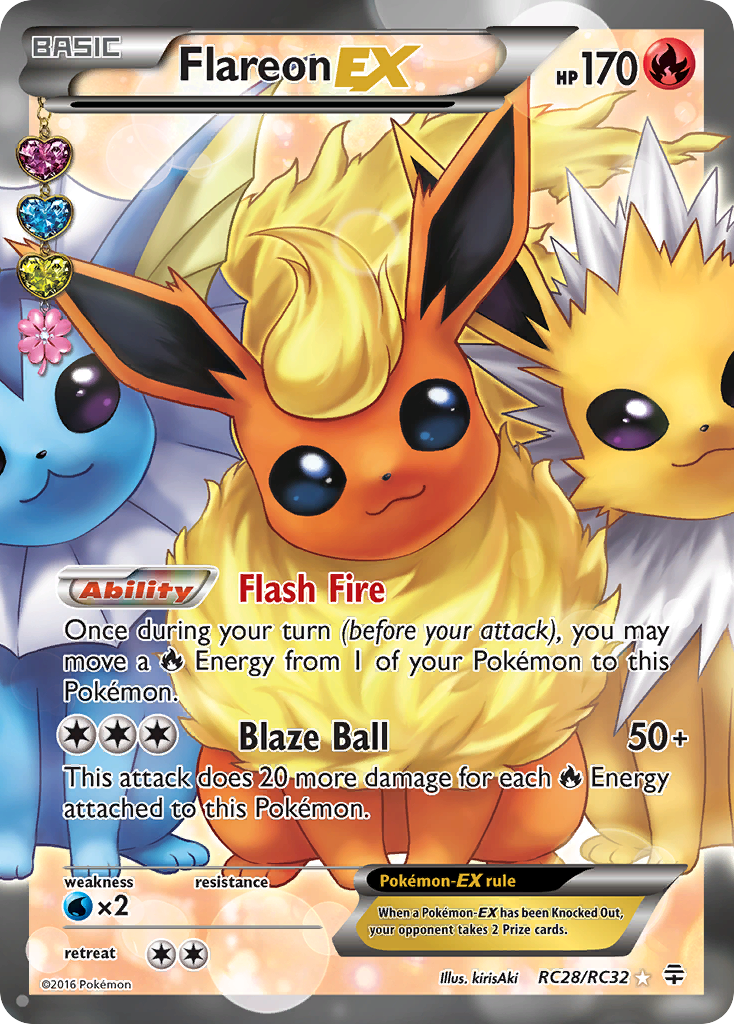 Flareon EX (RC28/RC32) [XY: Generations] - Comfy Hobbies