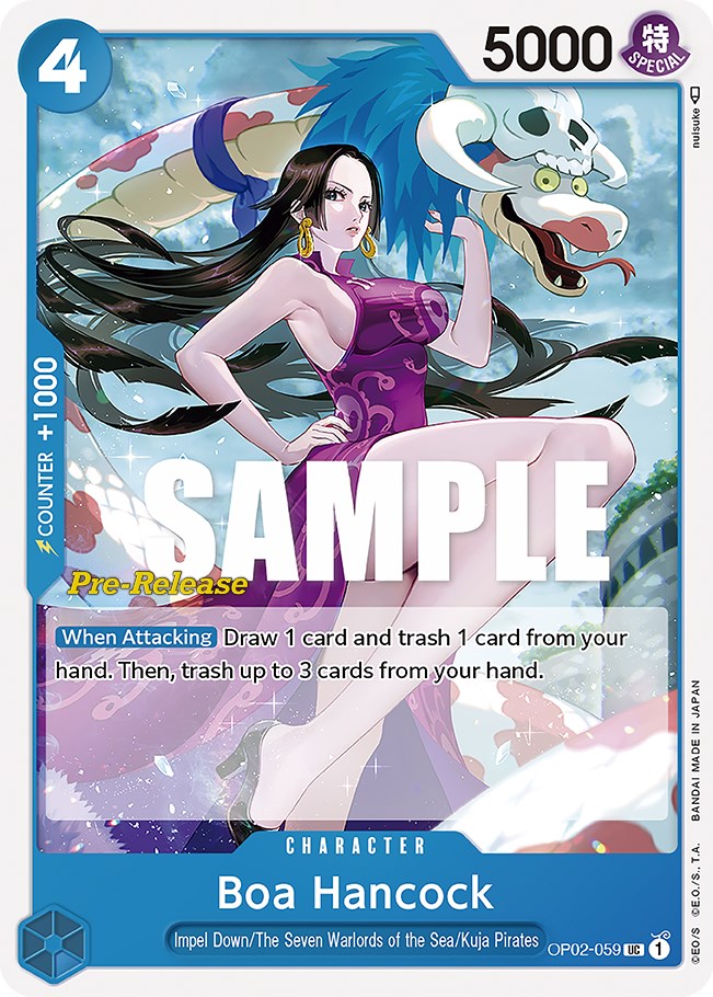 Boa Hancock [Paramount War Pre-Release Cards] - Comfy Hobbies