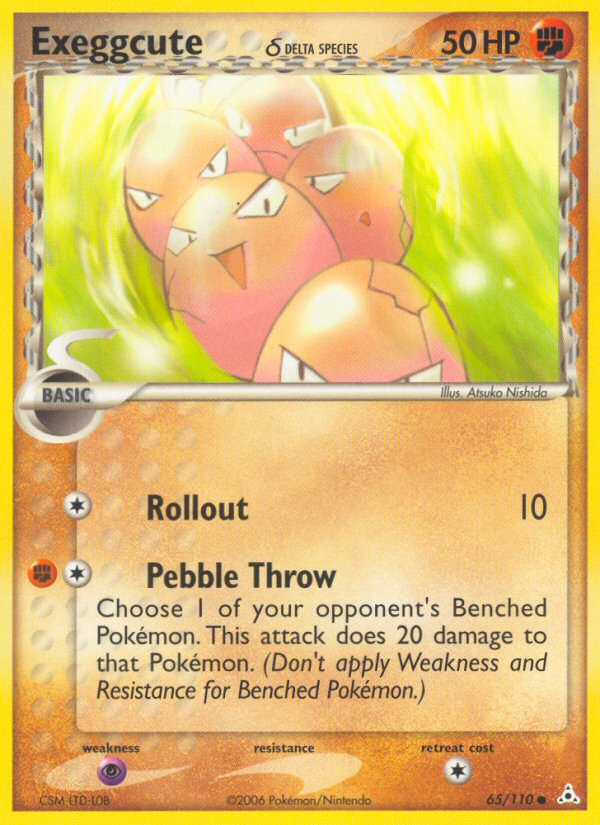 Exeggcute (65/110) (Delta Species) [EX: Holon Phantoms] - Comfy Hobbies
