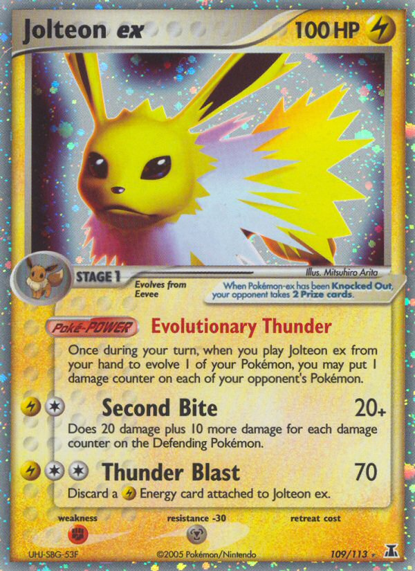 Jolteon ex (109/113) [EX: Delta Species] - Comfy Hobbies