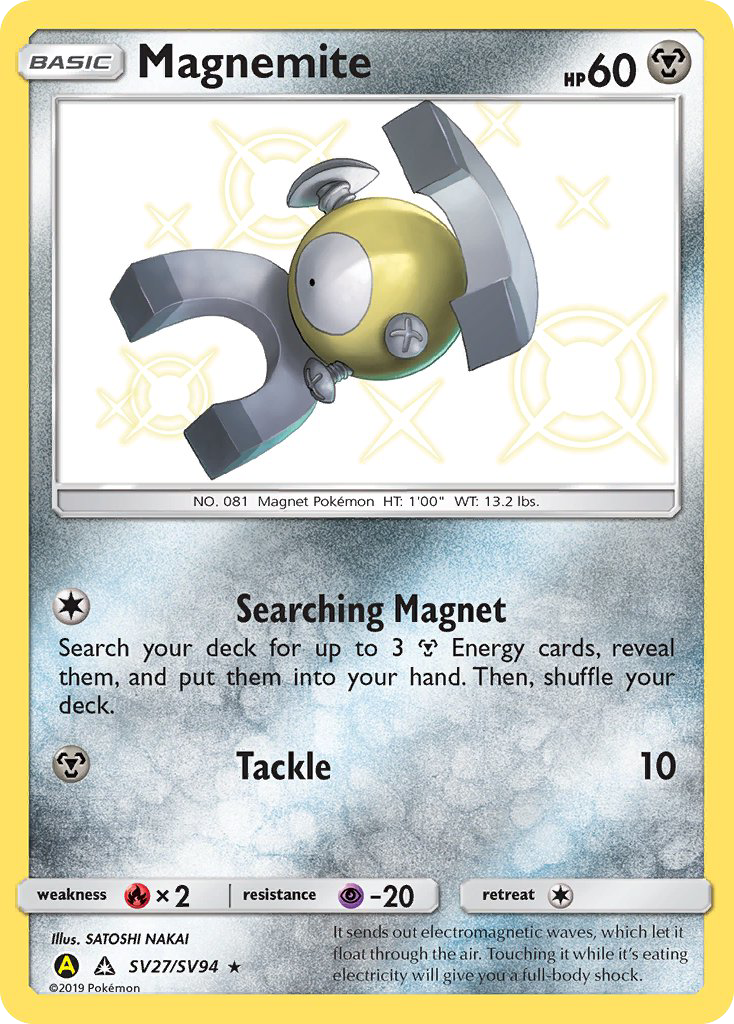 Magnemite (SV27/SV94) [Sun & Moon: Hidden Fates - Shiny Vault] - Comfy Hobbies